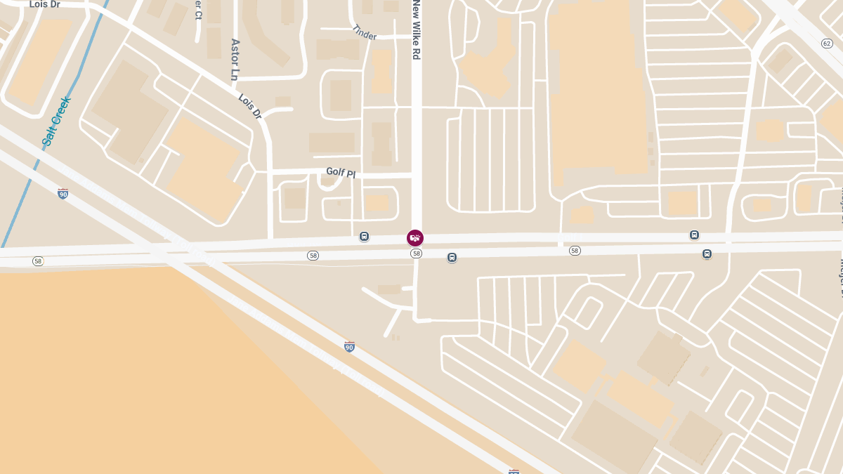 Injury Crash at Golf Rd & New Wilke Rd