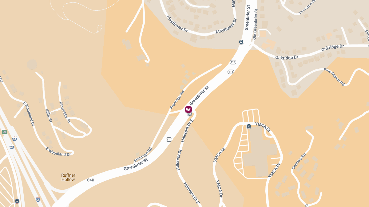 Injury Crash at Greenbrier St & Hillcrest Dr E