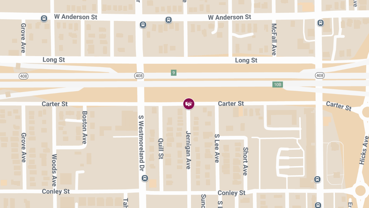 Injury Crash at Jernigan Ave & Carter St