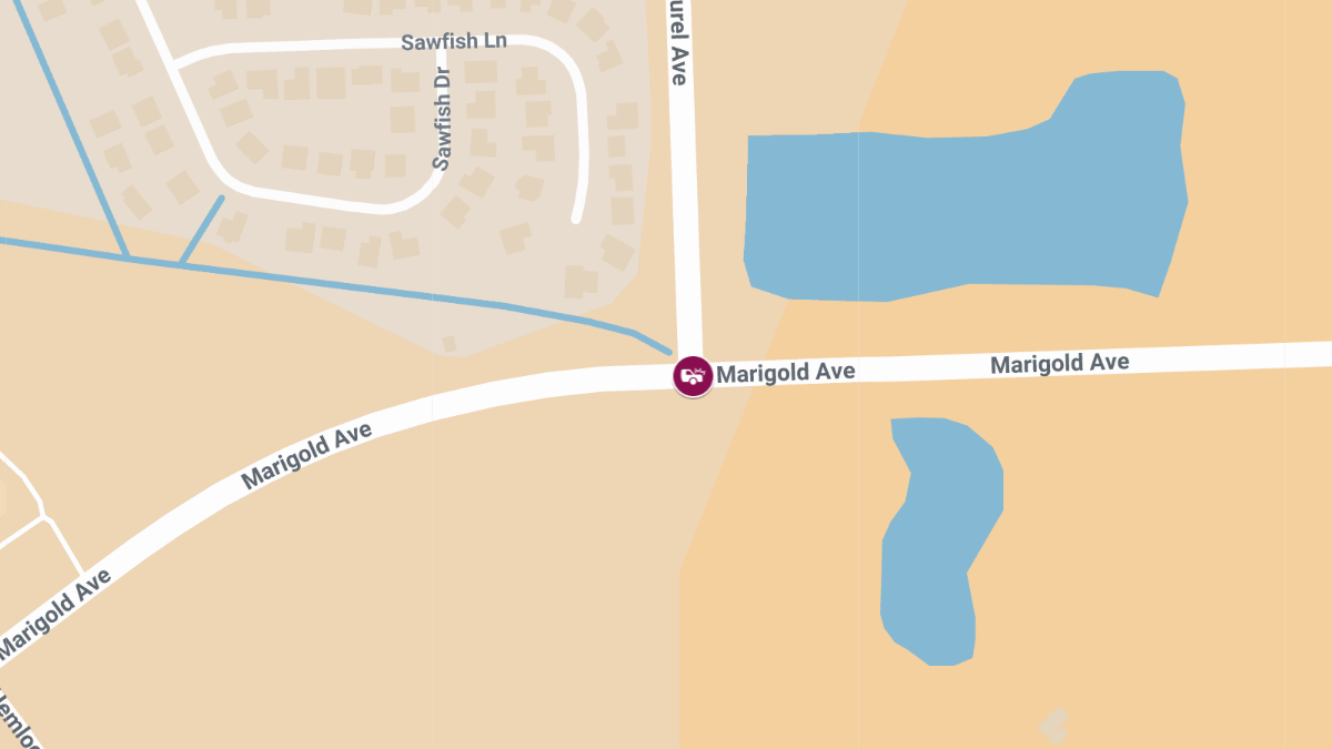 Injury Crash at Marigold Ave & Laurel Ave
