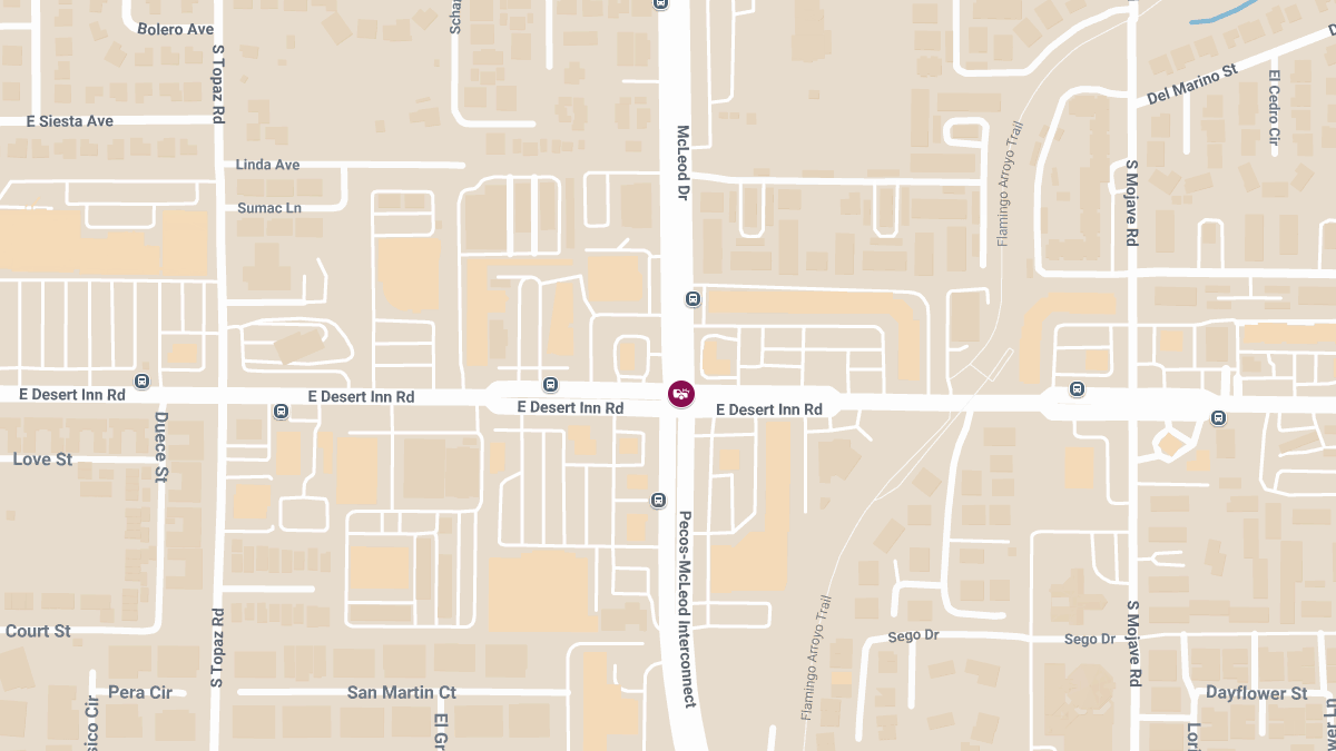 Injury Crash at McLeod Dr & E Desert Inn Rd