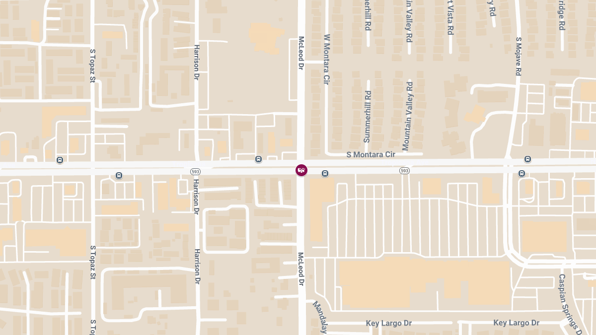 Injury Crash at McLeod Dr & E Tropicana Ave