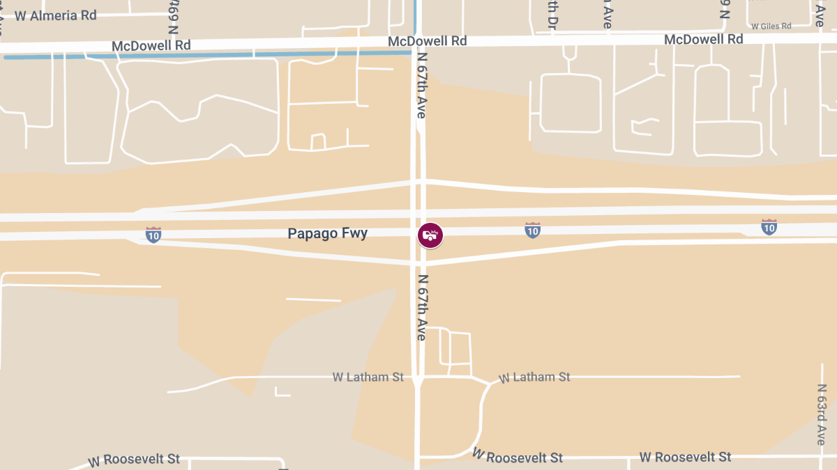 Injury Crash at N 67th Ave & I-10 East
