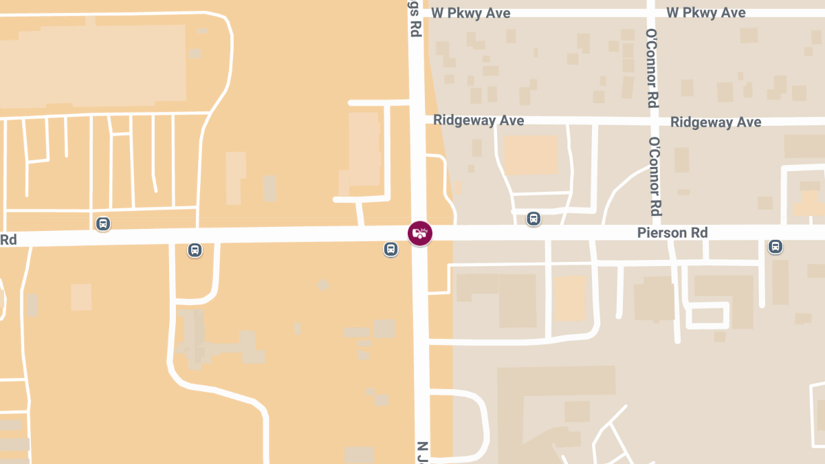 Injury Crash at N Jennings Rd & W Pierson Rd