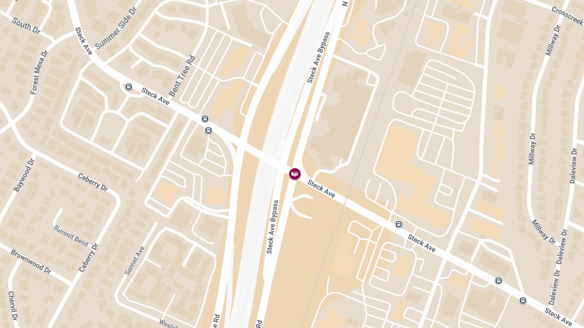 Injury Crash at N Mopac Expy Svrd NB & Steck Ave