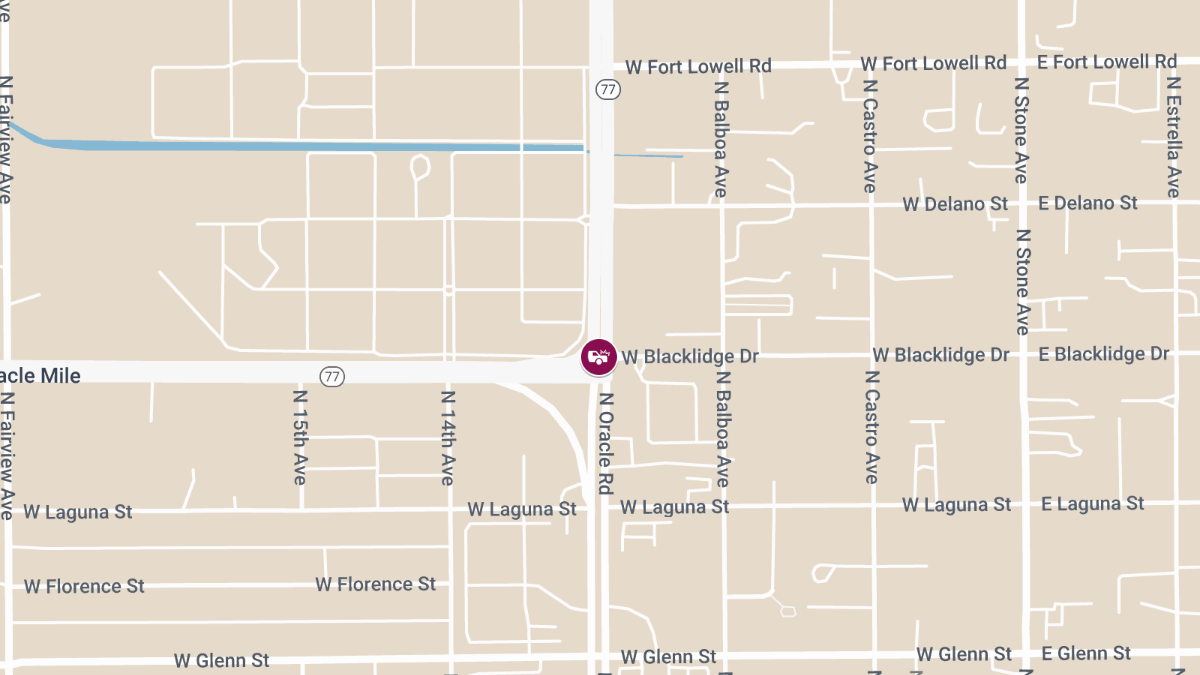 Injury Crash at N Oracle Rd & W Miracle Mile
