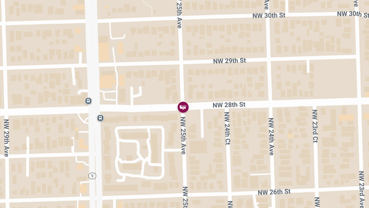 Injury Crash at NW 25th Ave & NW 28th St