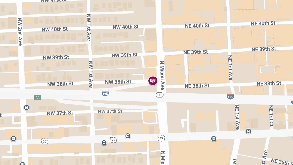 Injury Crash at NW 38th St & N Miami Ave
