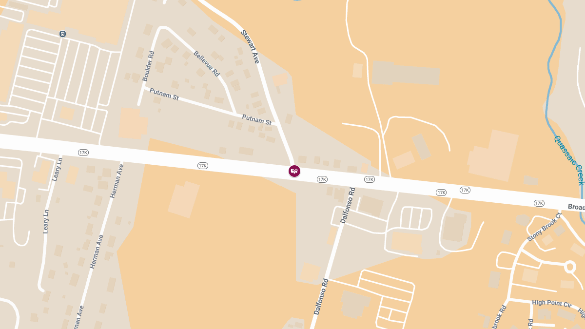 Injury Crash at Rte 17K & Stewart Ave