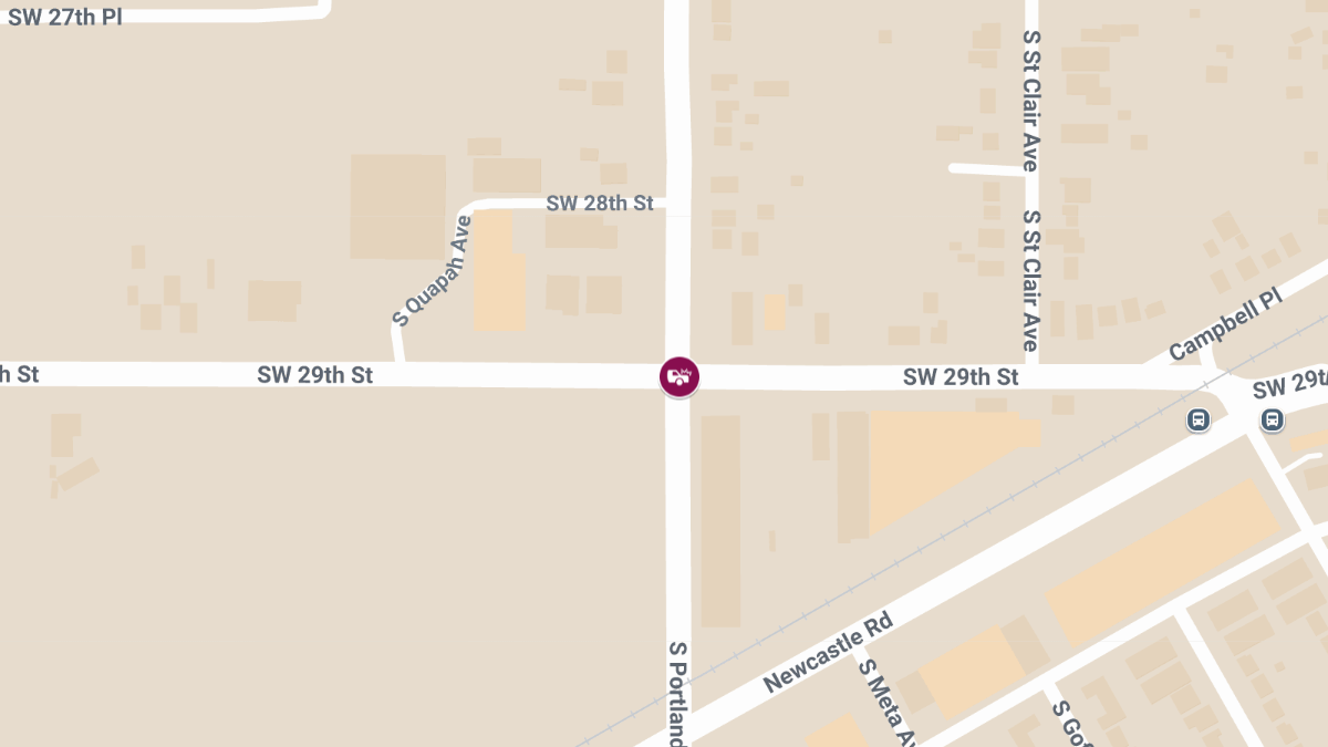 Injury Crash at SW 29th St & S Portland Ave