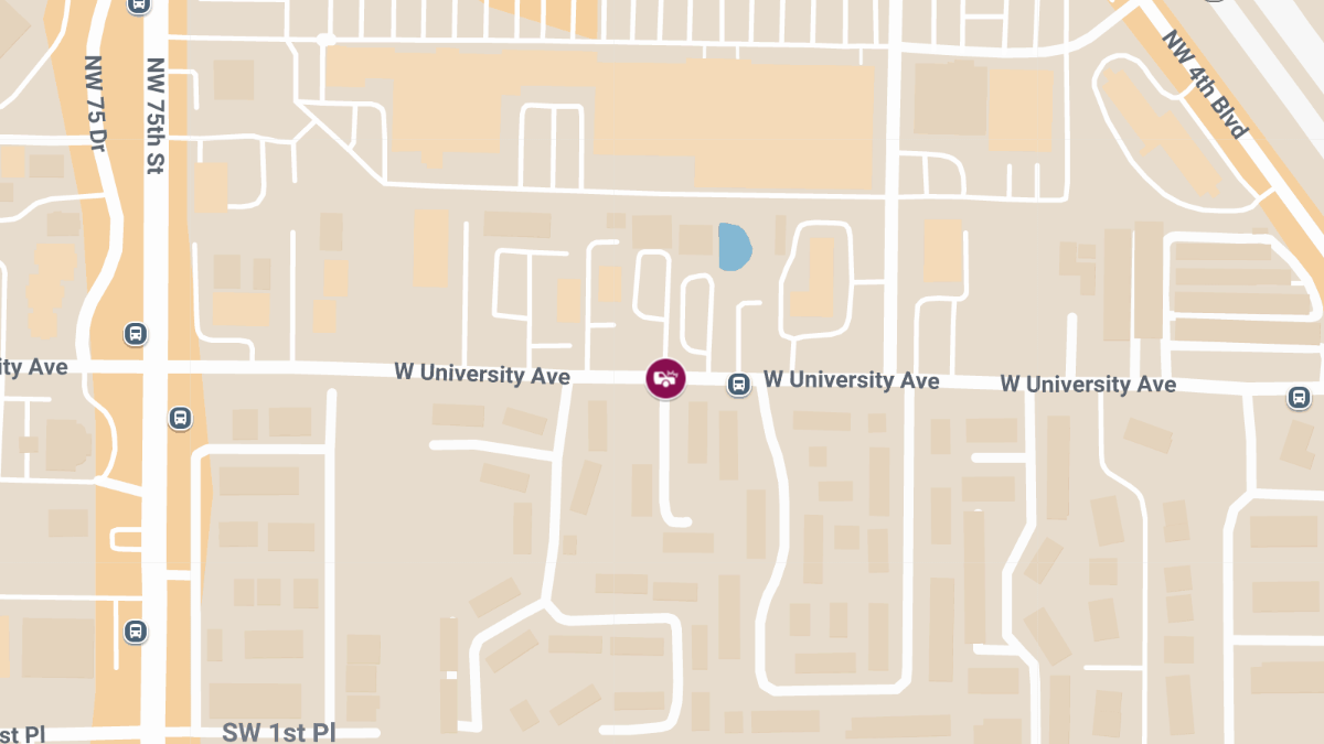 Injury Crash at SW 71st Way & W University Ave