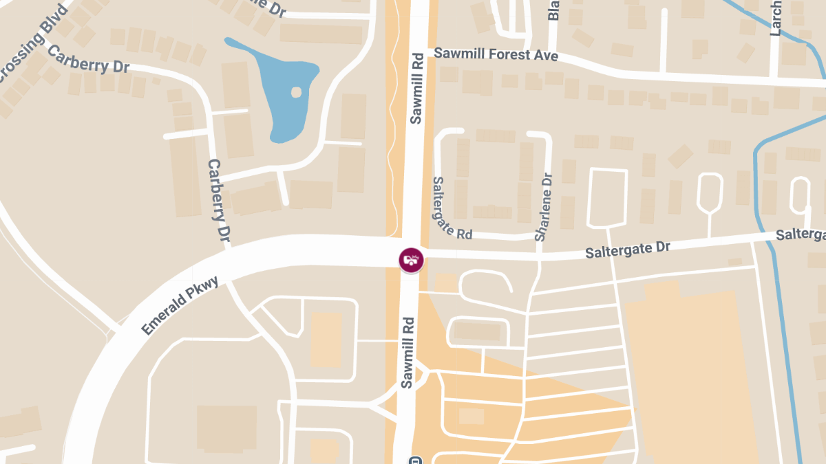 Injury Crash at Sawmill Rd & Saltergate Dr