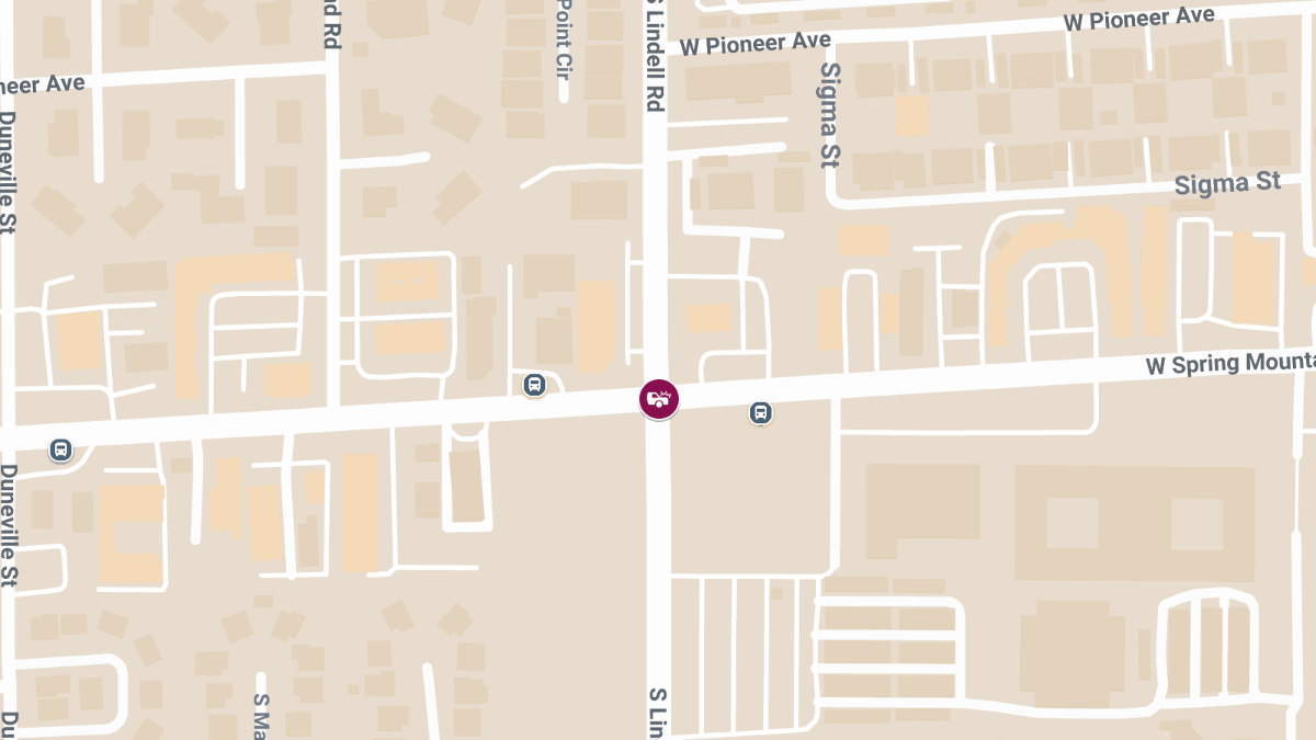 Injury Crash at Spring Mountain Rd & Lindell Rd