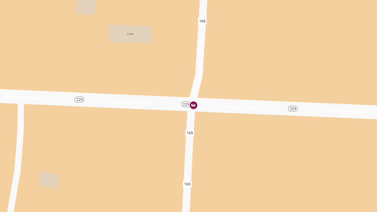 Injury Crash at State Route 229 & Road 165