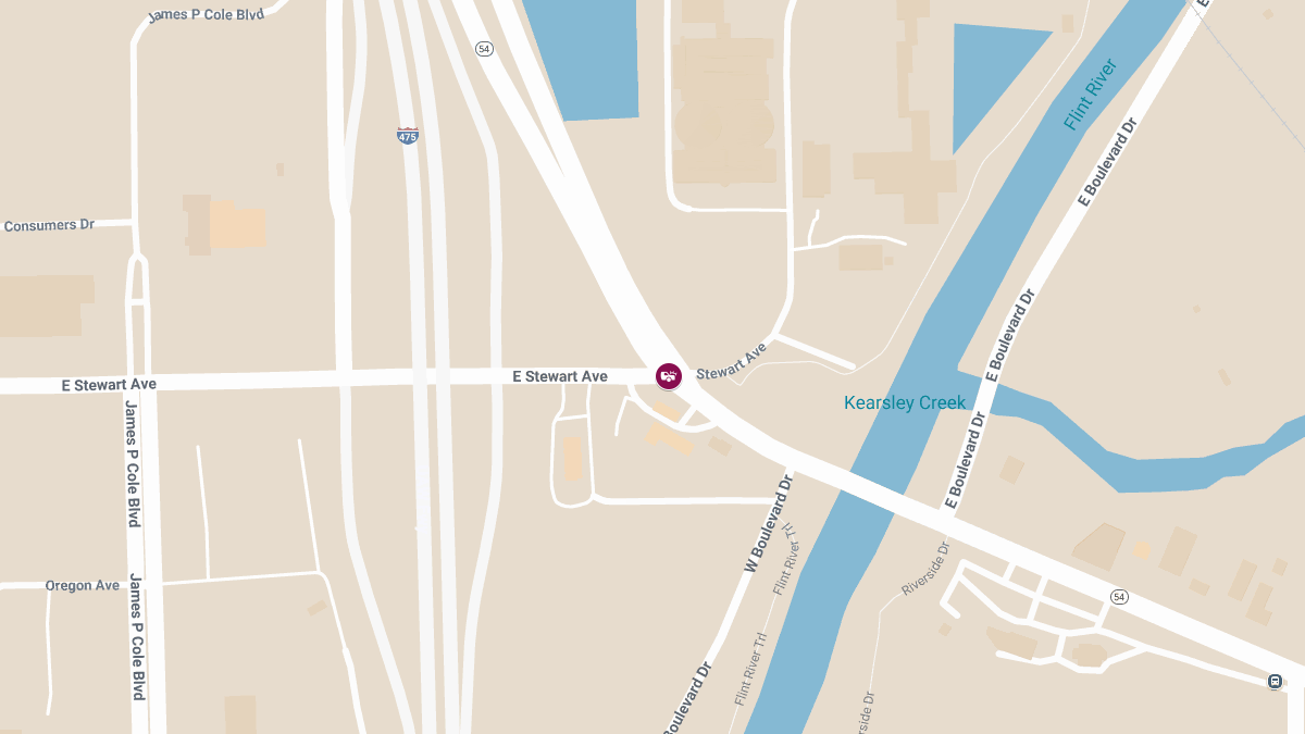 Injury Crash at Stewart Ave & N Dort Hwy