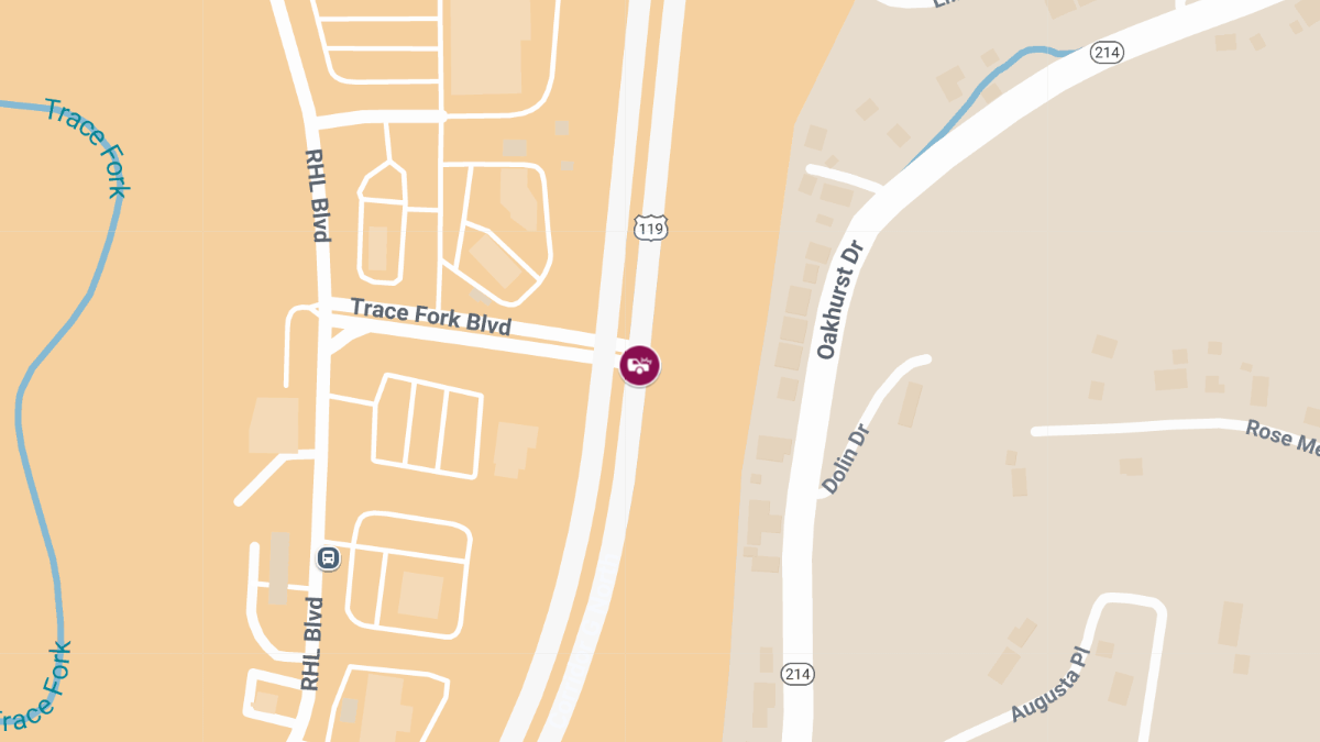 Injury Crash at Trace Fork Blvd & Corridor G
