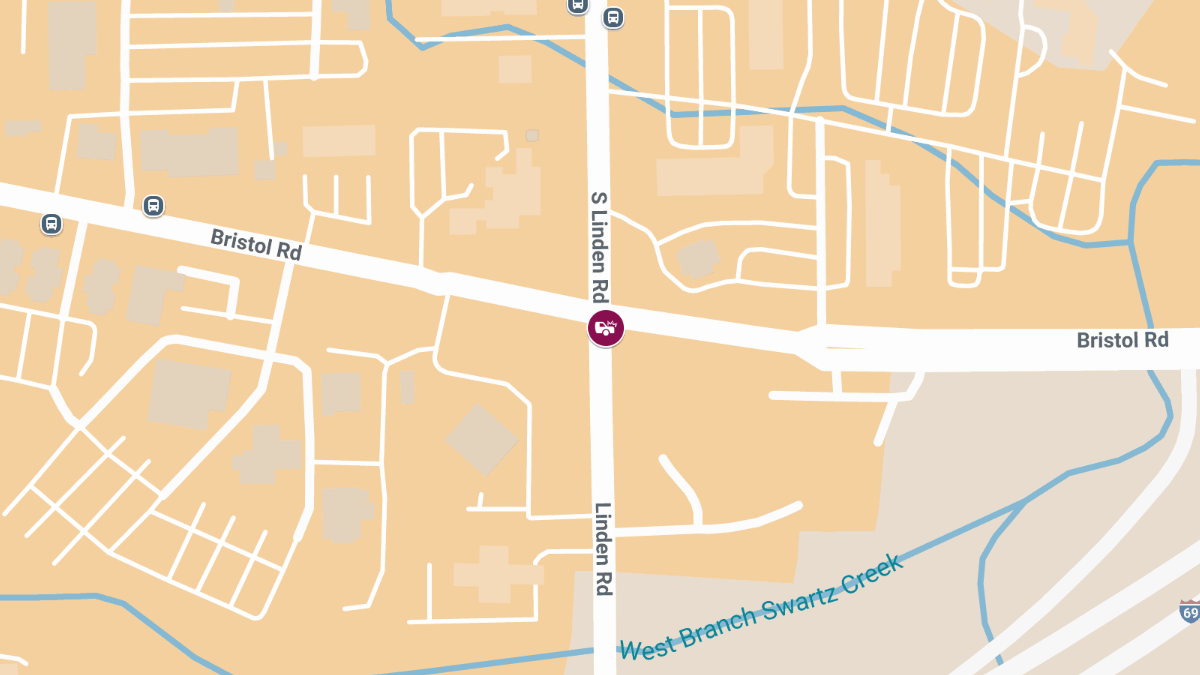 Injury Crash at W Bristol Rd & S Linden Rd 