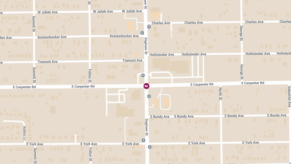 Injury Crash at W Carpenter Rd & N Saginaw St