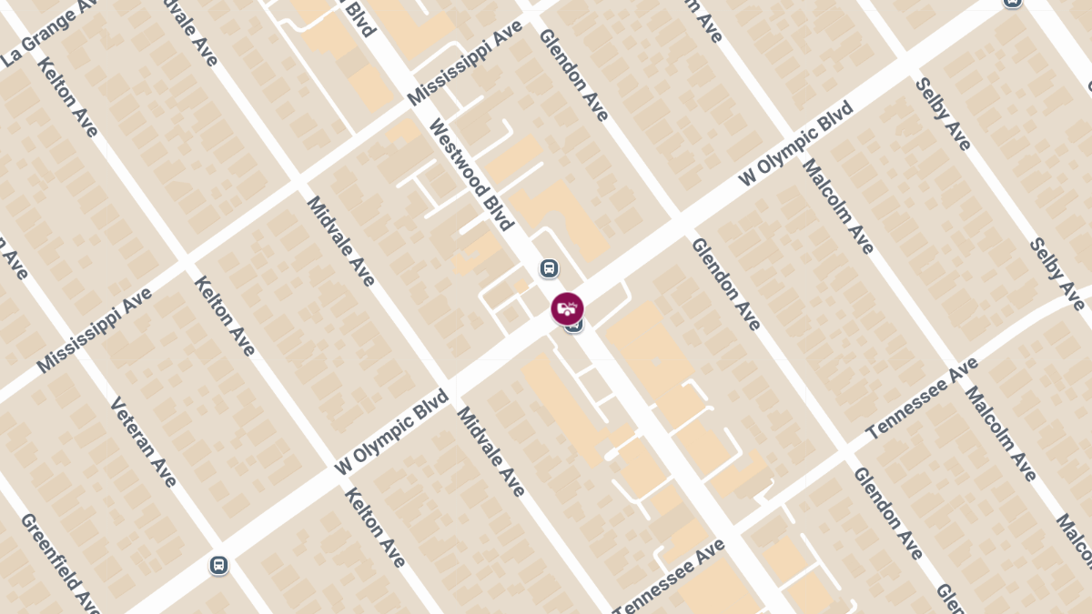 Injury Crash at W Olympic Blvd & Westwood Blvd