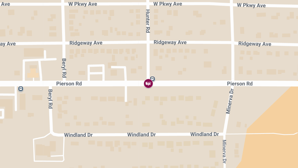 Injury Crash at W Pierson Rd & Hunter Rd