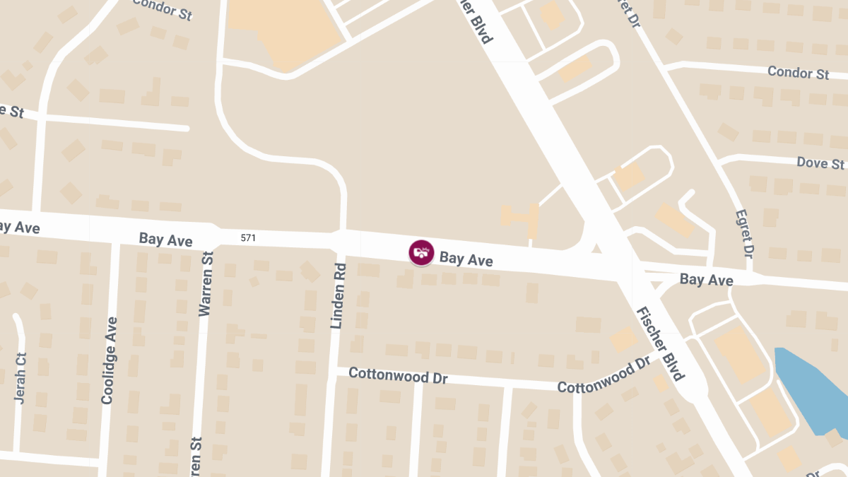 Injury Crash on Bay Ave Near Linden Rd