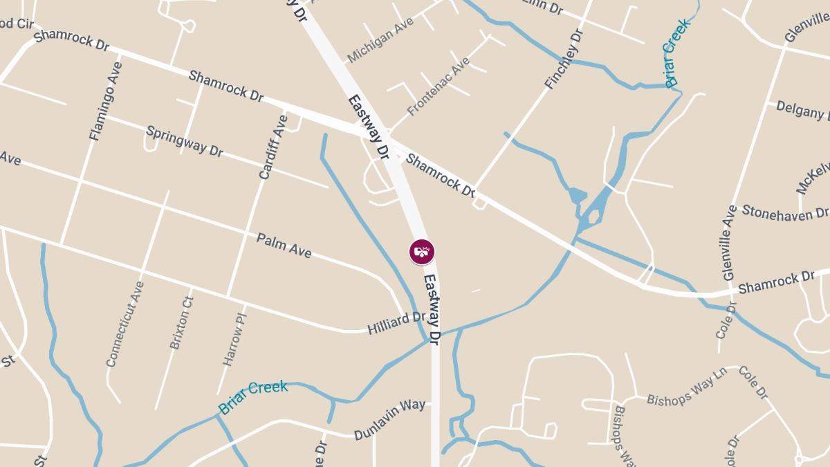 Injury Crash on Eastway Dr