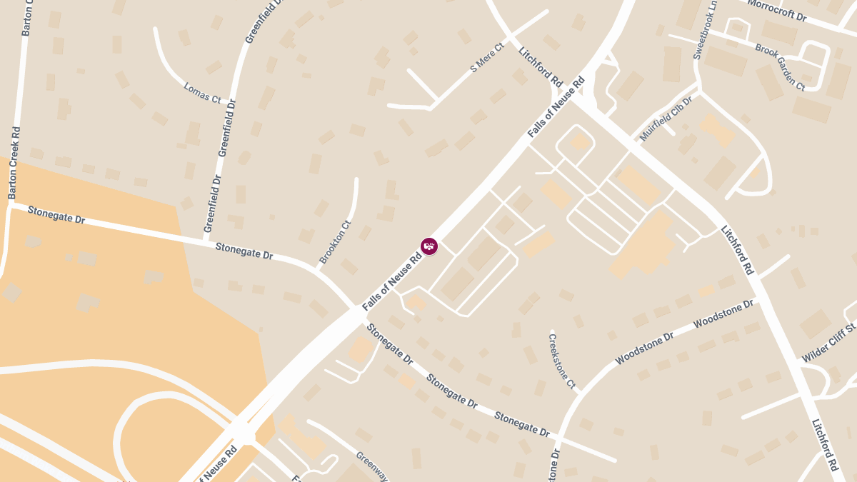 Injury Crash on Falls of Neuse Rd