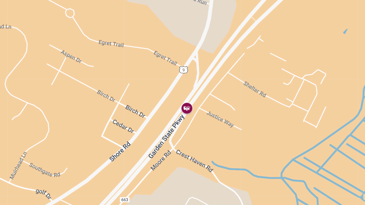 Injury Crash on Garden State Pkwy South at I-78/Exit 142