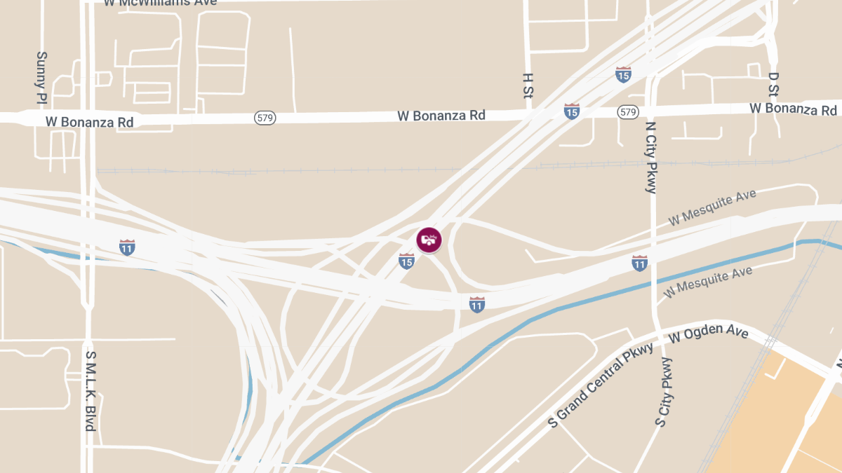 Injury Crash on I-15 North Near I-11
