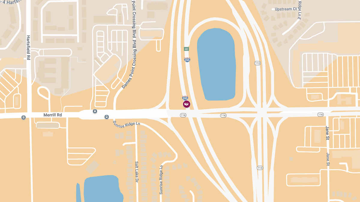 Injury Crash on I-295 SB Near MM 11