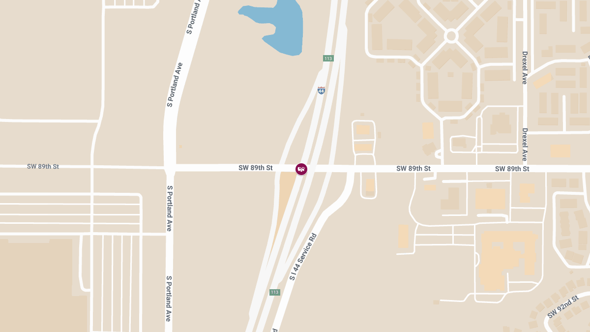 Injury Crash on I-35 North at 89th St Causes Delays