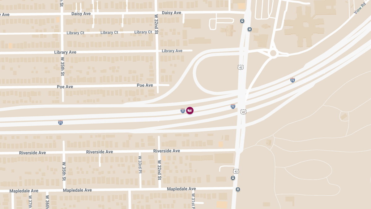 Injury Crash on I-71 South Near W 25th St Involving Suspected Intoxicated Driver