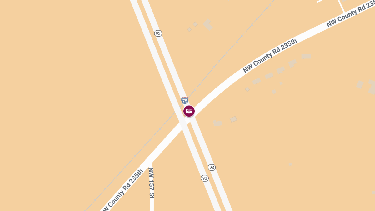 Injury Crash on I-75 NB at Mile Marker 394