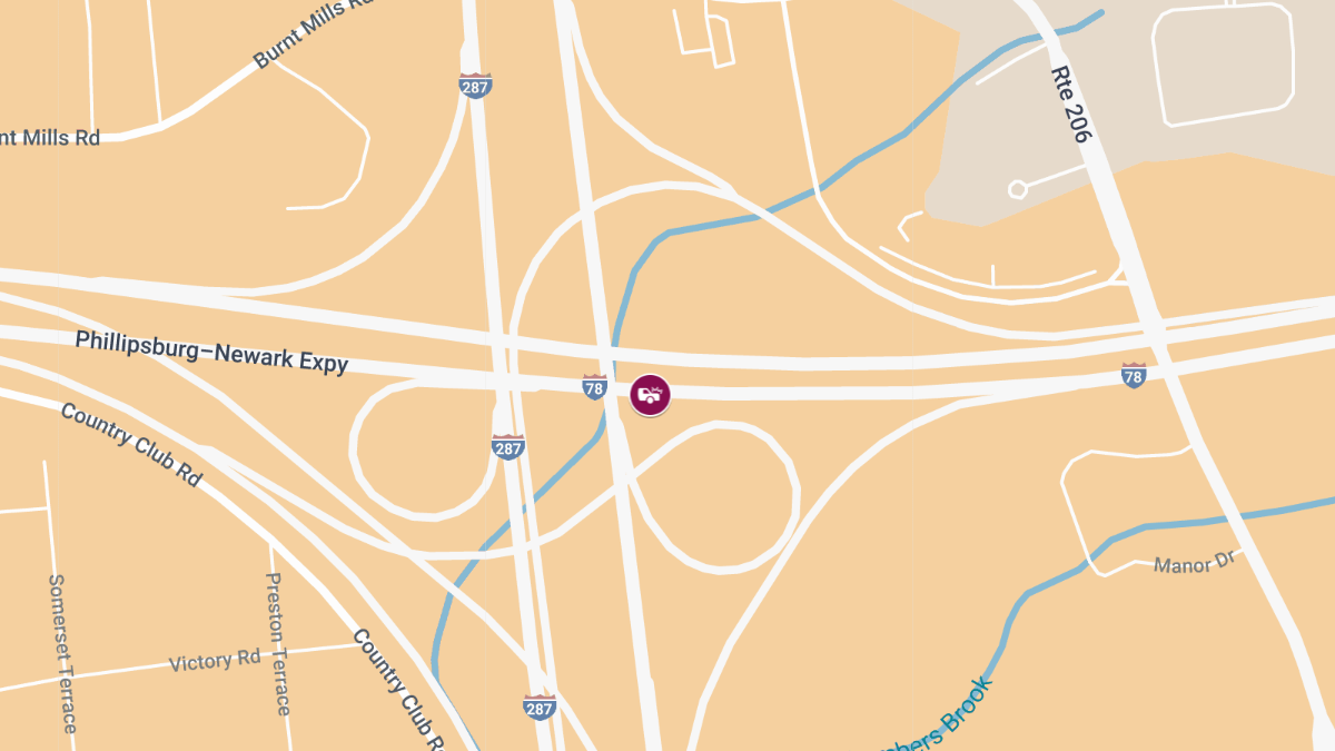 Injury Crash on I-78 West at I-287 Near Exit 29