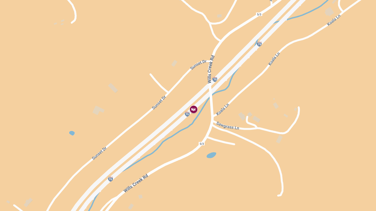 Injury Crash on I-79 North Near Mile Marker 11