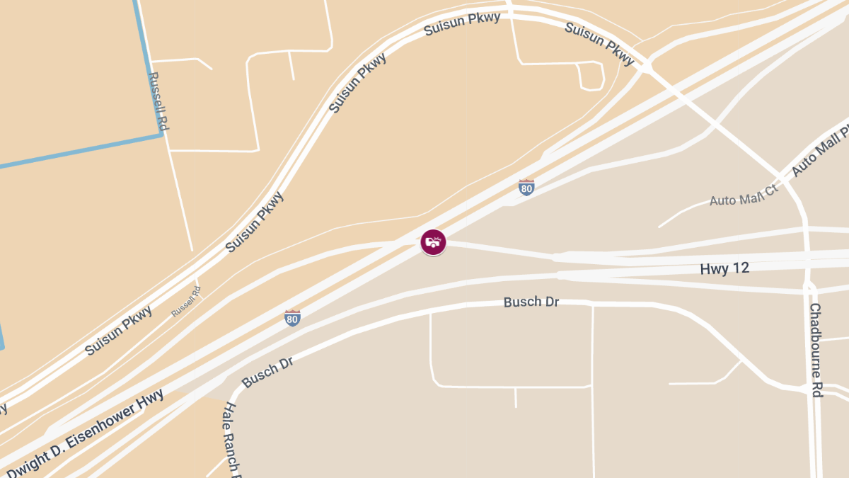 Injury Crash on I-80 East at CA-12 Causes Lane Closure