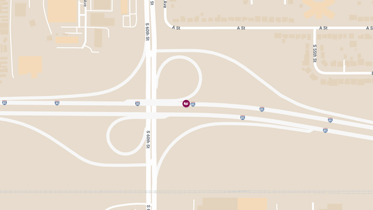 Injury Crash on I-80 Near 60th St Leaves Two Hospitalized