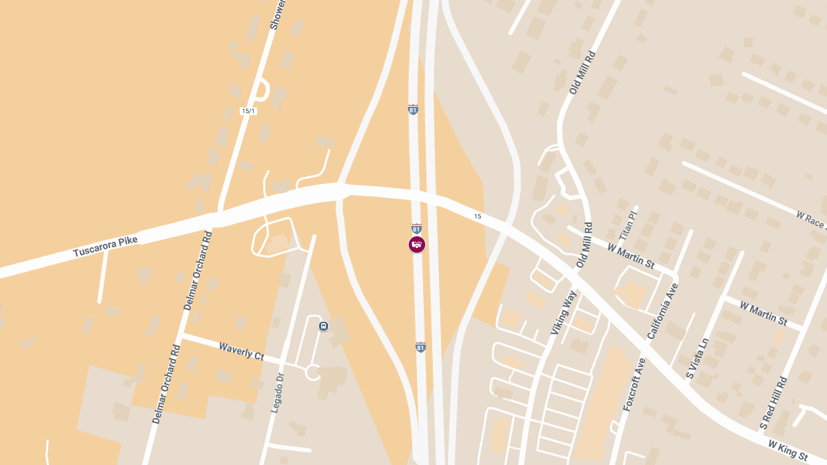 Injury Crash on I-81 Southbound Near Mile Marker 143.1
