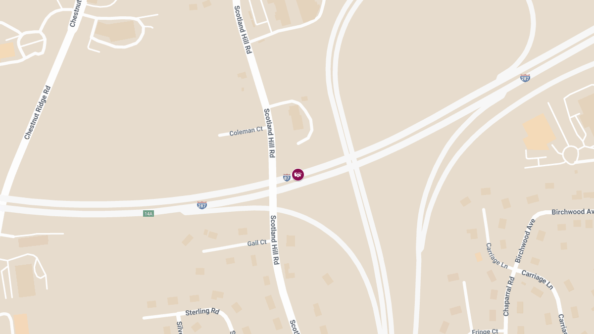 Injury Crash on I-87 NYS Thruway Near Exit 14A
