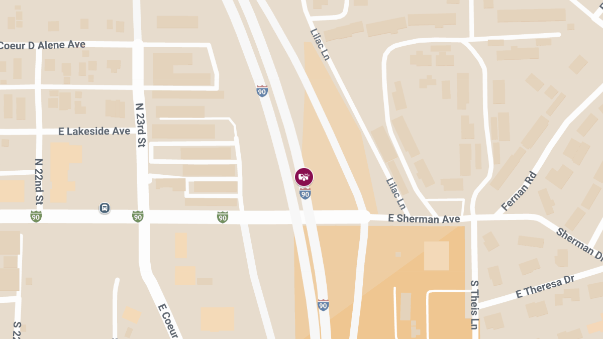 Injury Crash on I-90 Eastbound at Milepost 8 