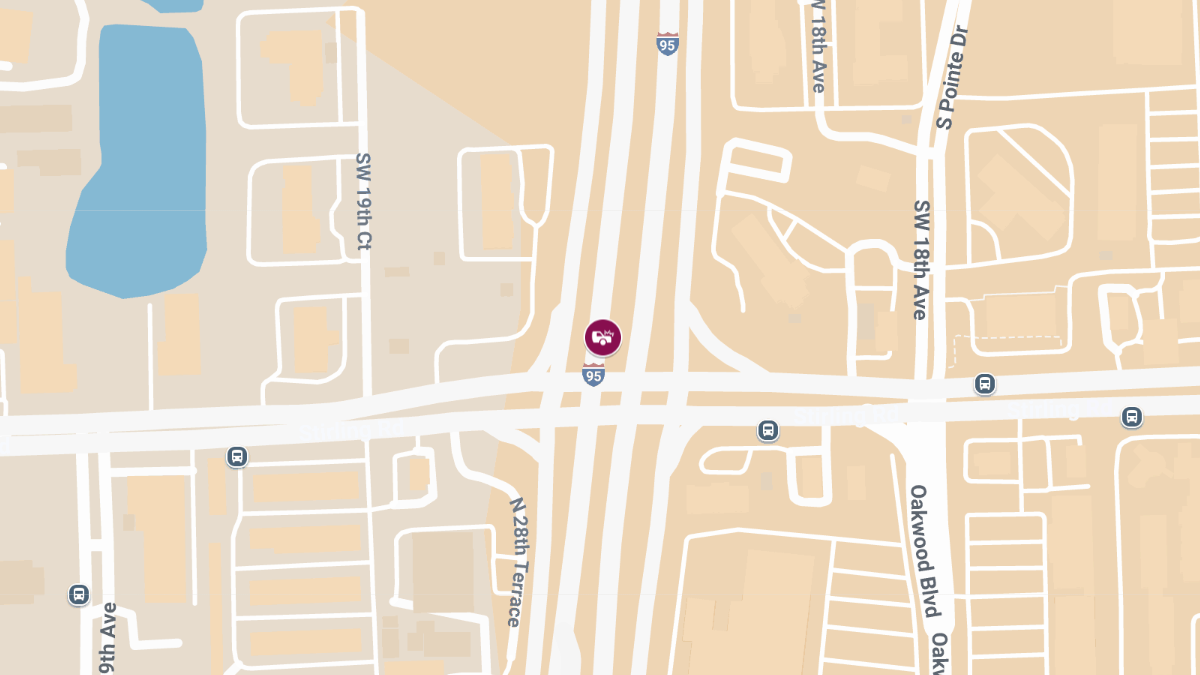 Injury Crash on I-95 NB Near Stirling Rd