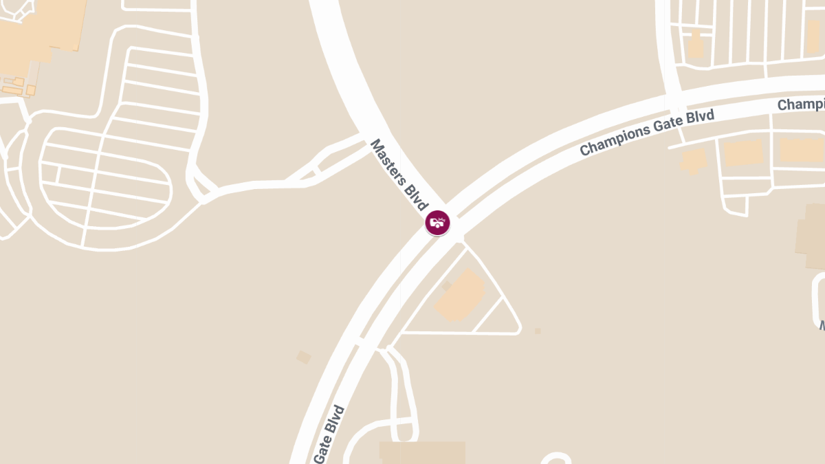 Injury Crash on Masters Blvd at Champions Gate Blvd 