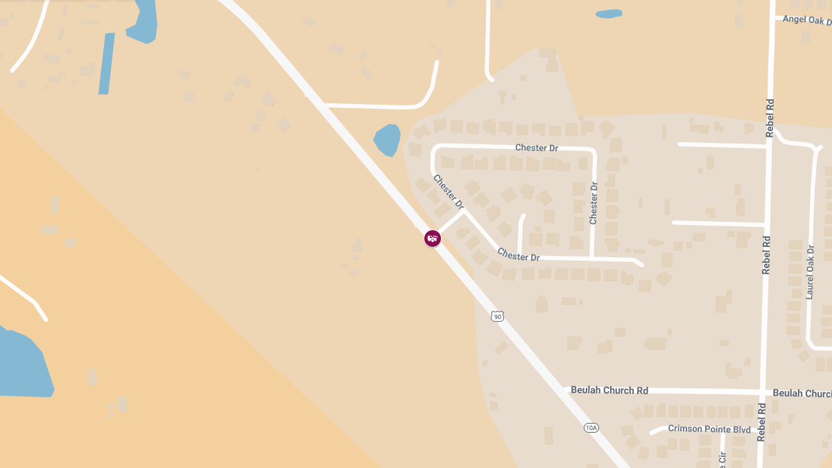Injury Crash on Mobile Hwy at Chester Dr