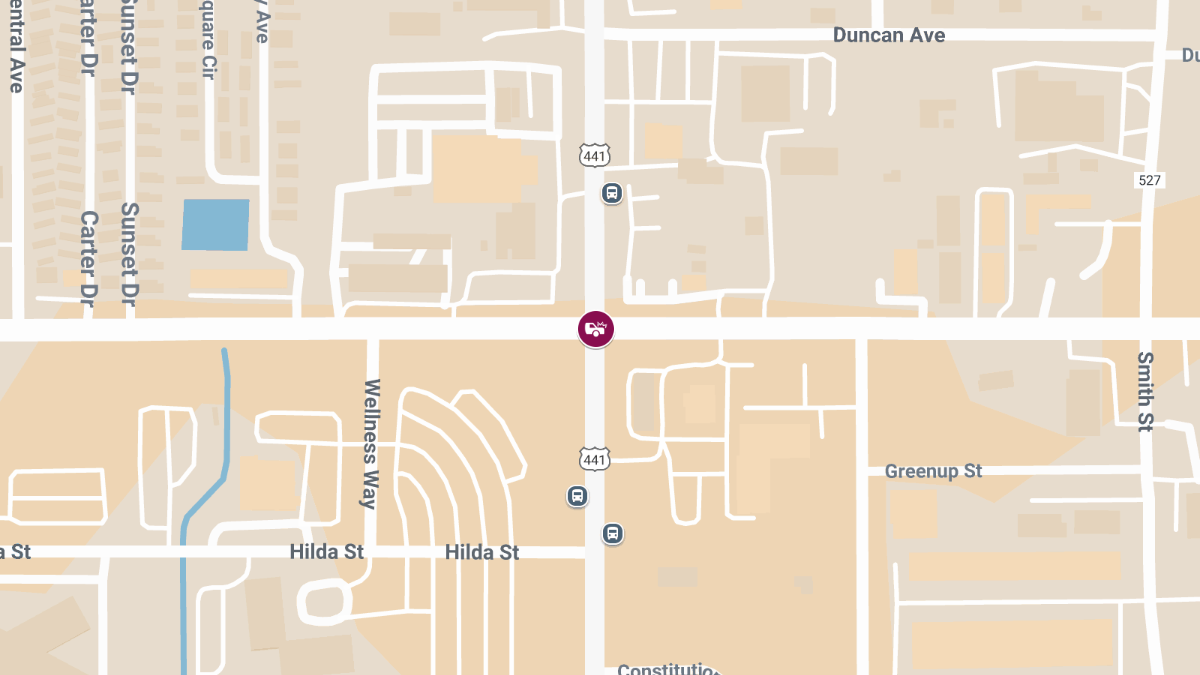 Injury Crash on N Orange Blossom Trail at E Donegan Ave