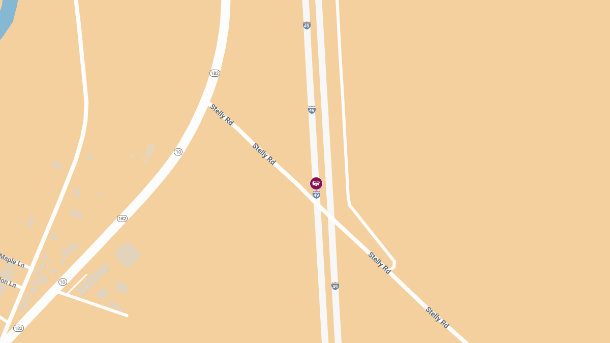Injury Crash on NB I-49 Near Mile Marker 45.6