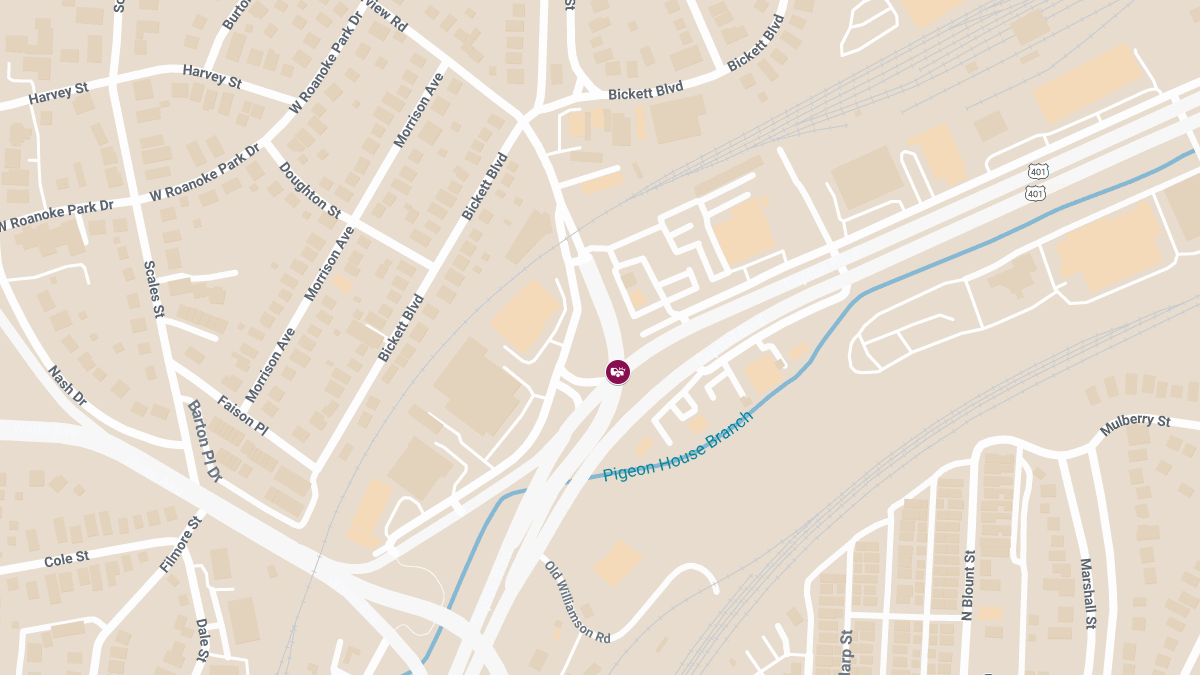 Injury Crash on Ramp to Capital Blvd at Fairview Rd