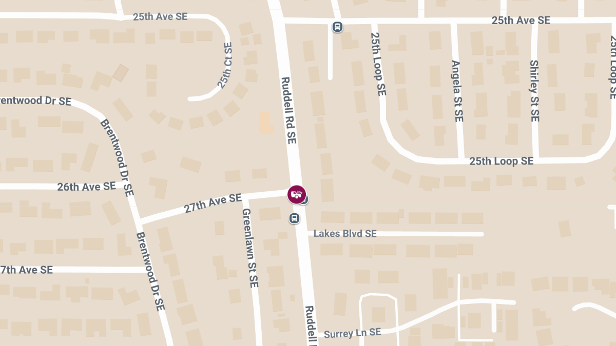 Injury Crash on Ruddell Rd SE at 27th Ave SE