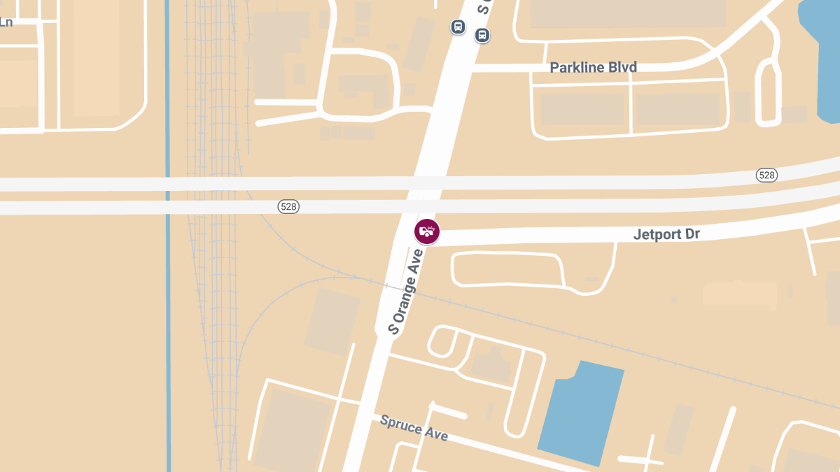 Injury Crash on S Orange Ave in Central Business District