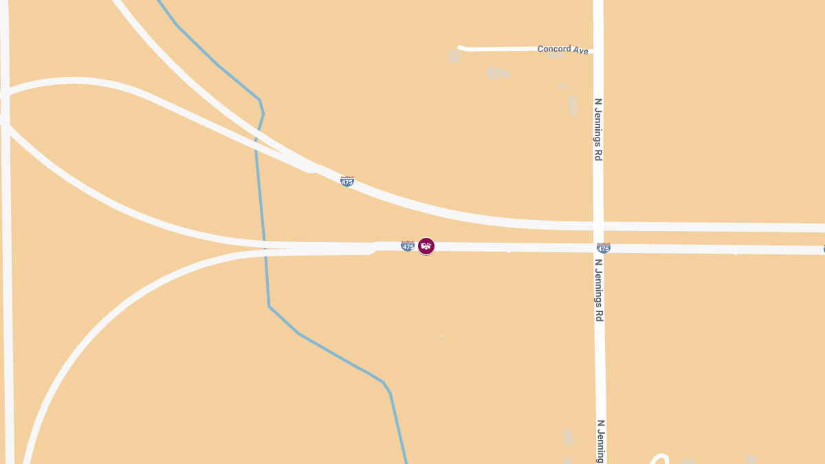Injury Crash on SB I-475 to SB I-75