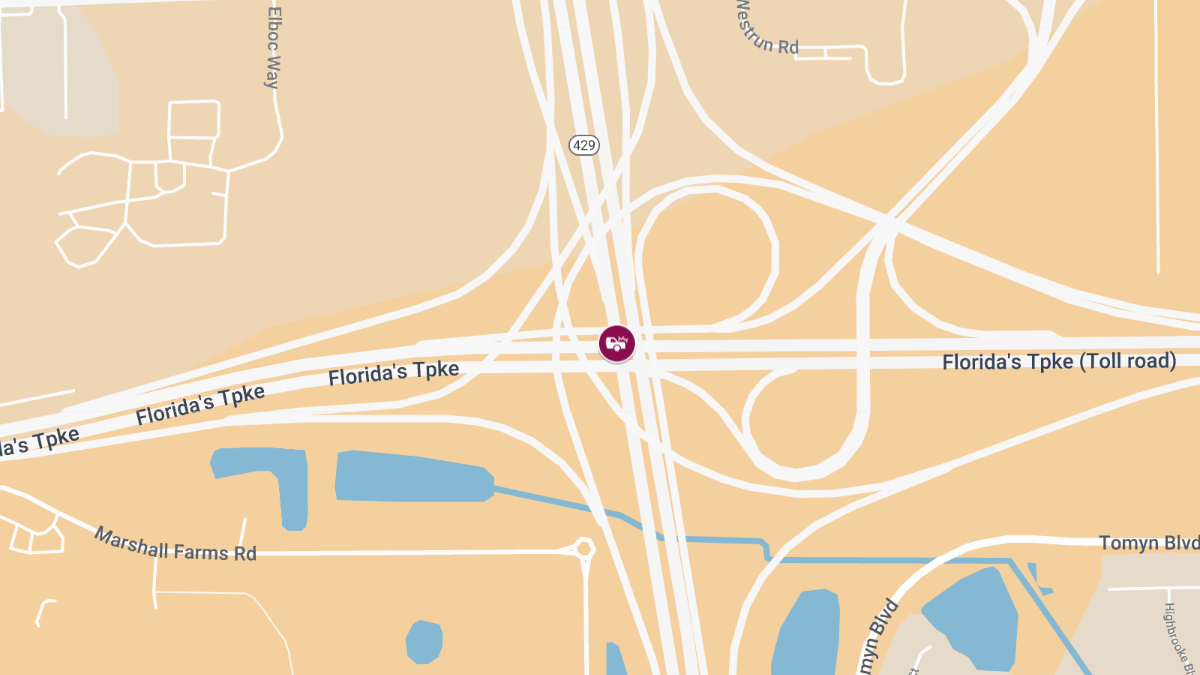 Injury Crash on SR-429 SB Ramp to Florida’s Tpke